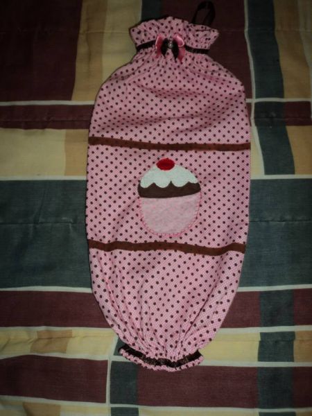 Puxa Saco de Cupcake - Rosa